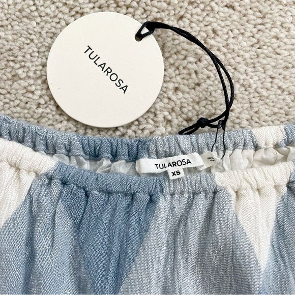 Tularosa alexa off shoulder plaid top xs - Picture 5 of 6